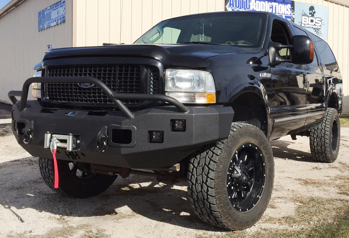 F 250 F 550 Excursion Front Winch Bumper Pre Runner For 99 04 F