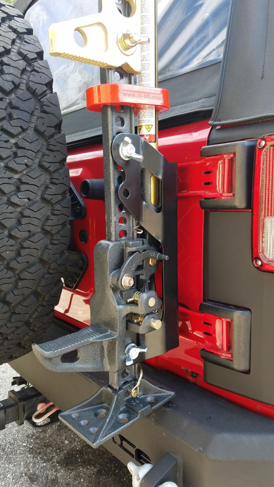 Jeep JK Hi Lift Jack Tailgate Mount 0718 Wrangler JK 2/4 Door Bare