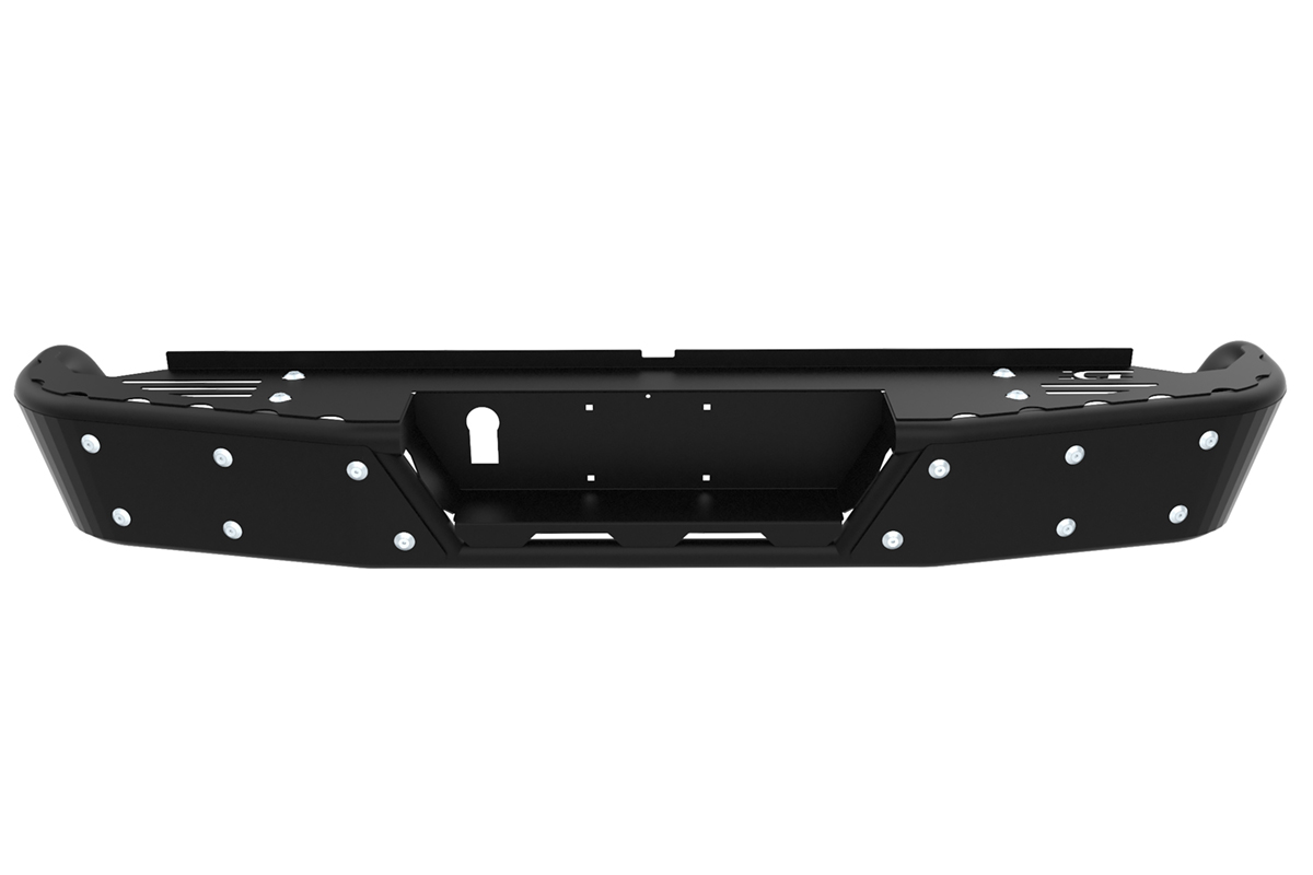 Toyota Tundra Rear Bumper 1418 Tundra Black Powdercoat Baja Series ICI