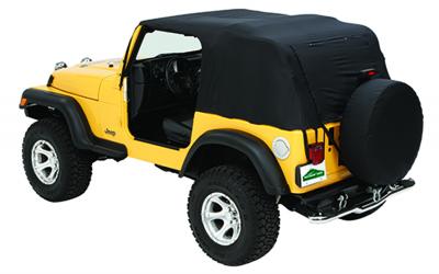 Jeep Emergency Soft Top 76-91 Jeep CJ7/Wrangler W/Rain Ponchos and